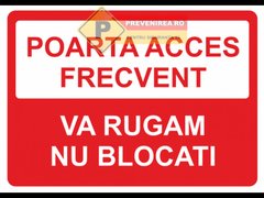 Indicatoare pentru poarta de acces